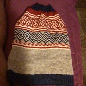 Red and White Striped Sweater